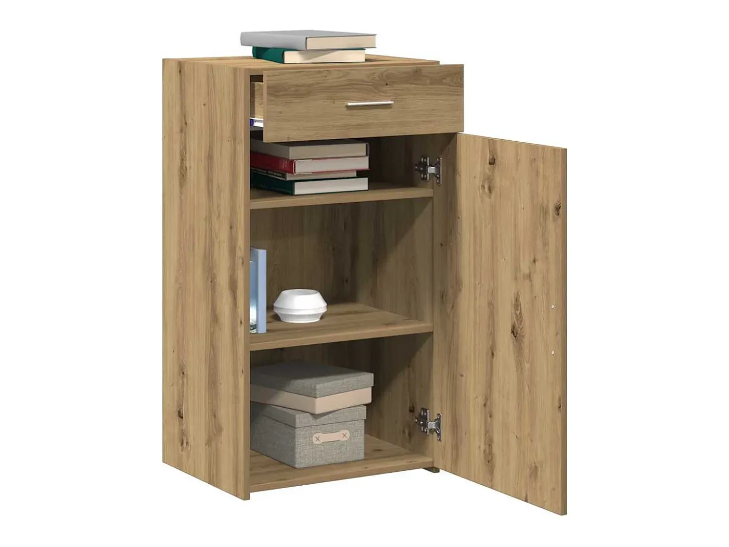 Vitrina Roble artisan 50 x 42.5 x 93 cm Madera contrachapada
