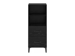 Vitrina Roble negro 34 x 34.5 x 90 cm Madera contrachapada