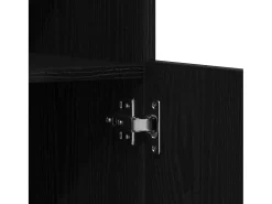 Vitrina Roble Negro 60.5 x 37 x 100 cm Madera contrachapada