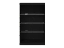 Vitrina Roble Negro 60.5 x 37 x 100 cm Madera contrachapada