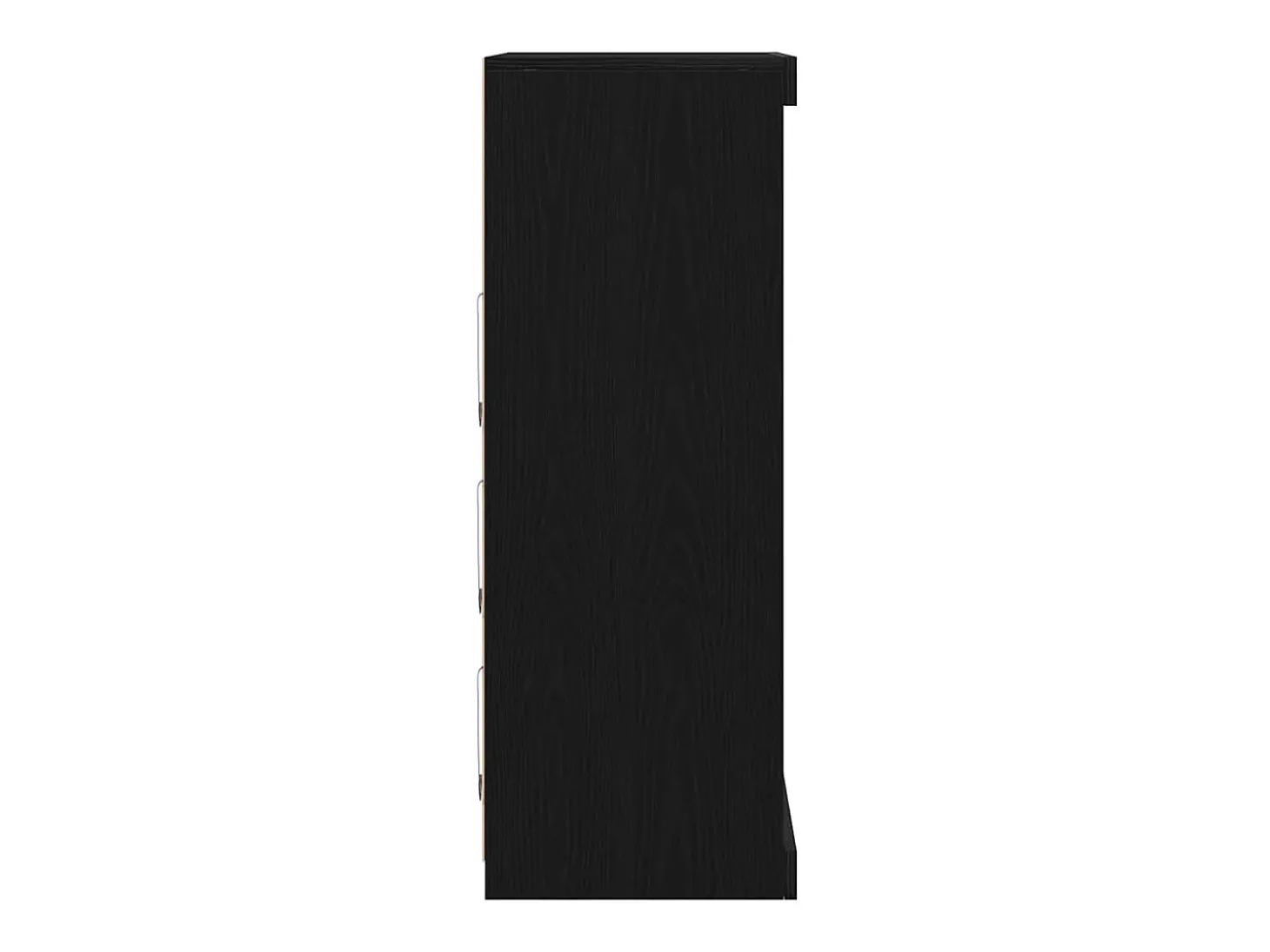Vitrina Roble Negro 60.5 x 37 x 100 cm Madera contrachapada