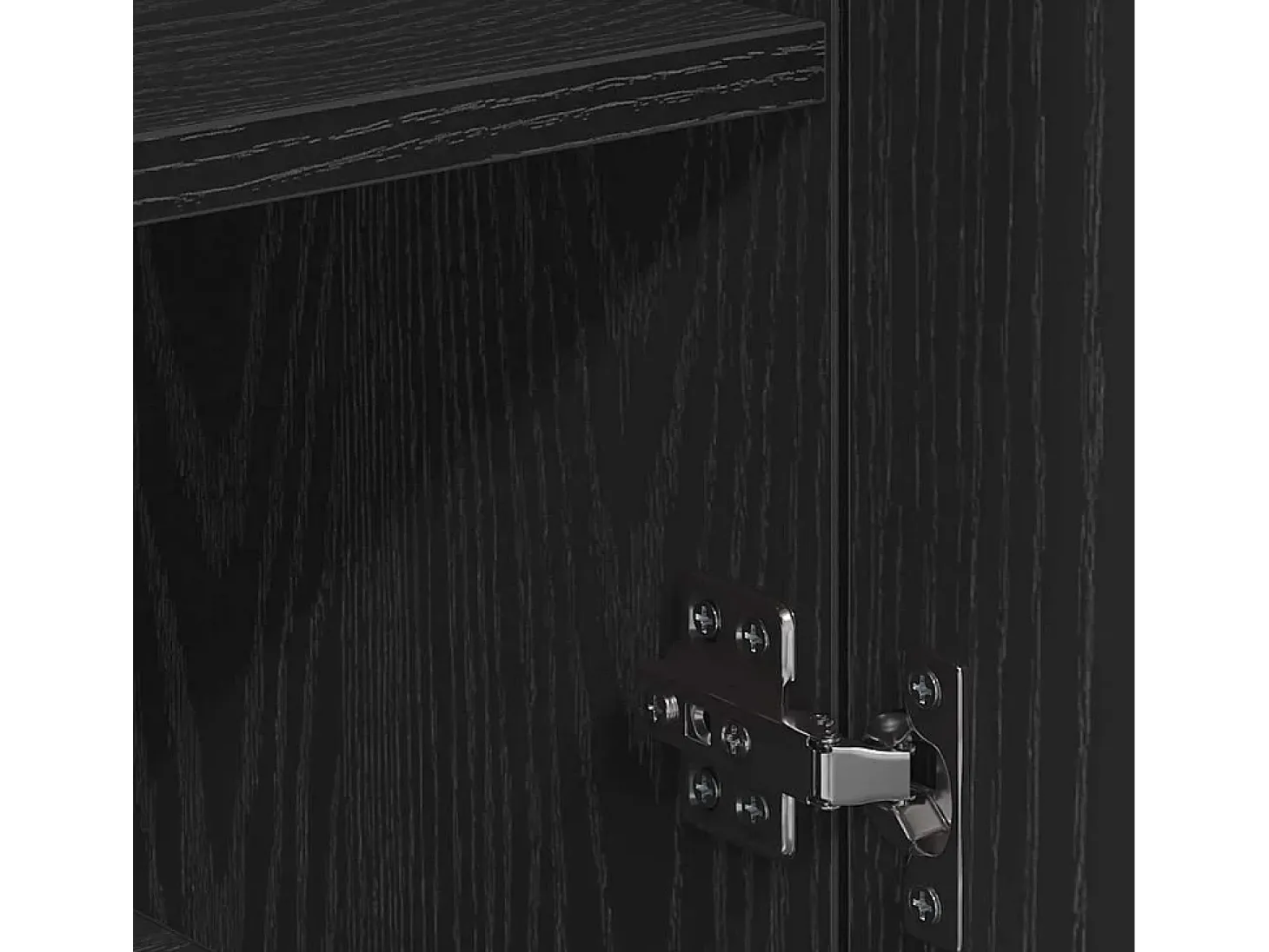 Vitrina Roble negro 79 x 38 x 80 cm Madera contrachapada