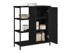 Vitrina Roble negro 70 x 30 x 80 cm Madera contrachapada