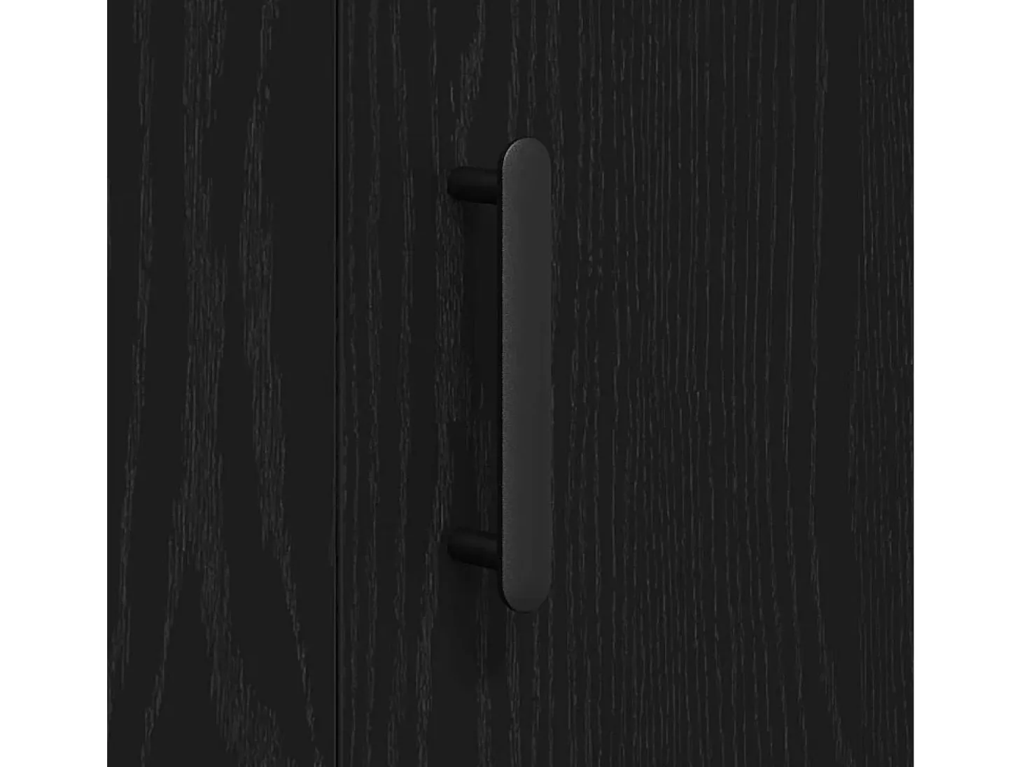 Vitrina Roble negro 90 x 34 x 80 cm Madera contrachapada