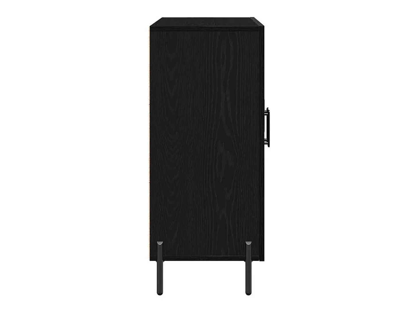 Vitrina Roble negro 90 x 34 x 80 cm Madera contrachapada