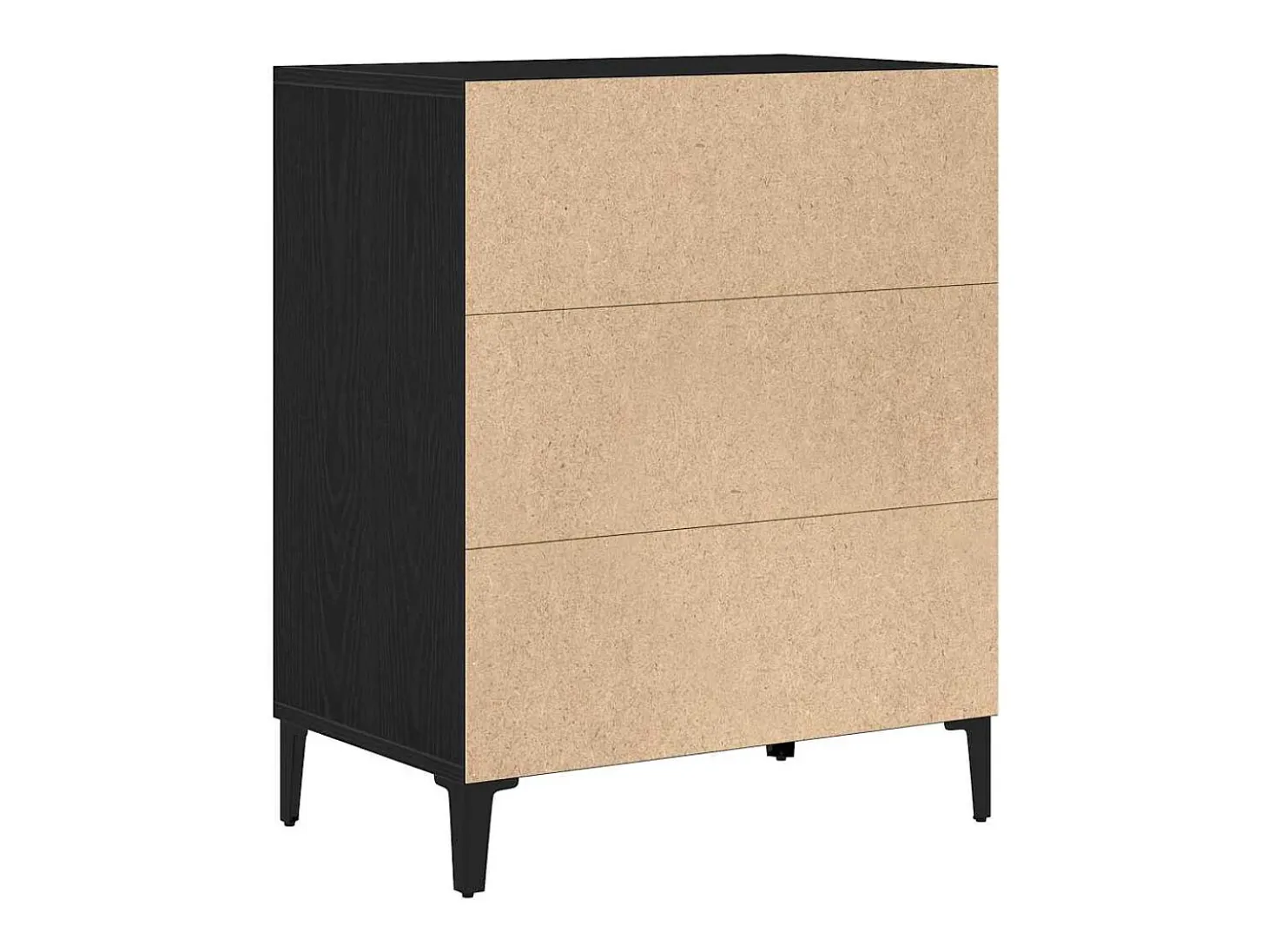 Vitrina Roble negro 57 x 35 x 70 cm Madera contrachapada