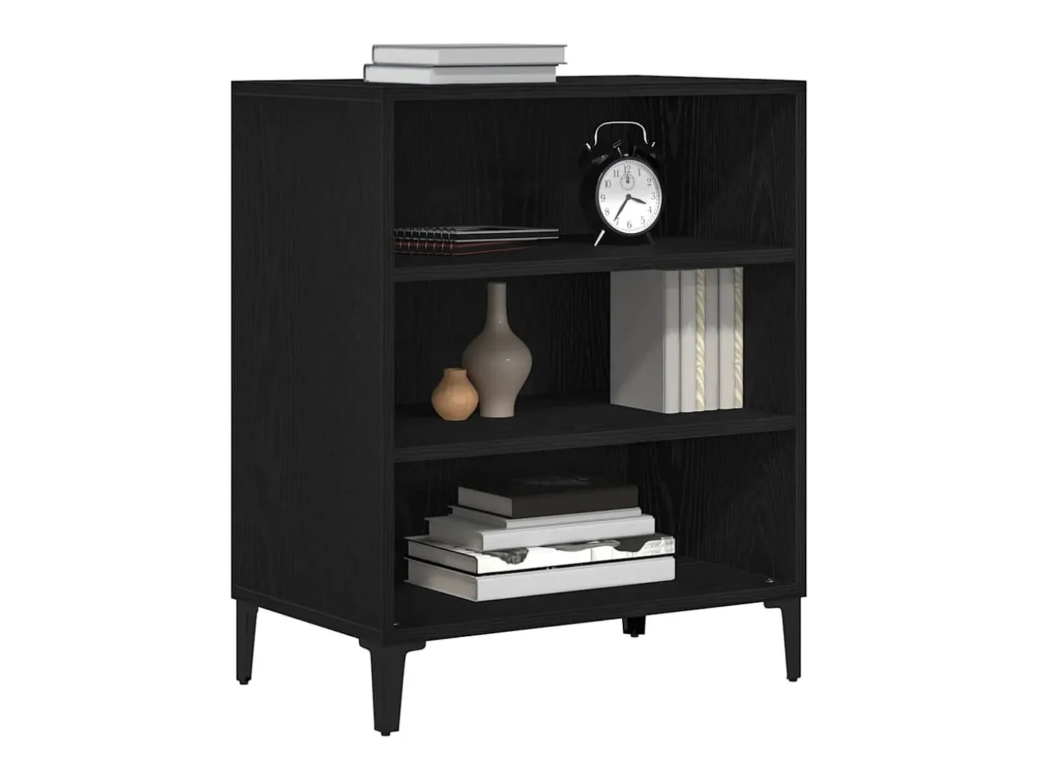Vitrina Roble negro 57 x 35 x 70 cm Madera contrachapada