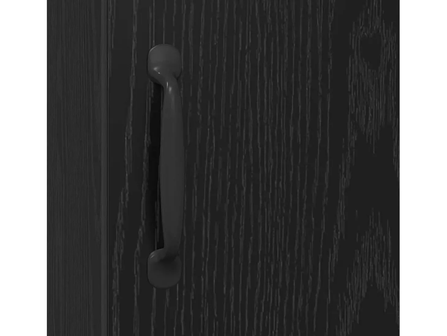 Vitrina Roble negro 34.5 x 34 x 90 cm Madera contrachapada