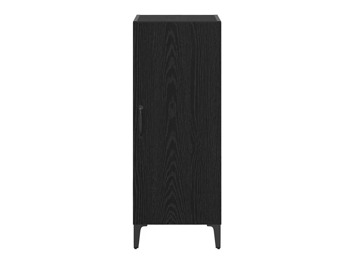 Vitrina Roble negro 34.5 x 34 x 90 cm Madera contrachapada