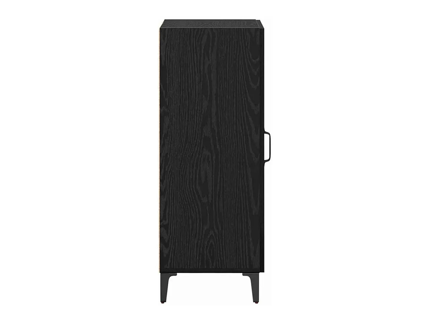 Vitrina Roble negro 34.5 x 34 x 90 cm Madera contrachapada