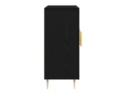 Vitrina Roble negro 90 x 34 x 80 cm Madera contrachapada