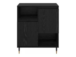 Vitrina Roble negro 60 x 35 x 70 cm Madera contrachapada