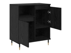 Vitrina Roble negro 60 x 35 x 70 cm Madera contrachapada