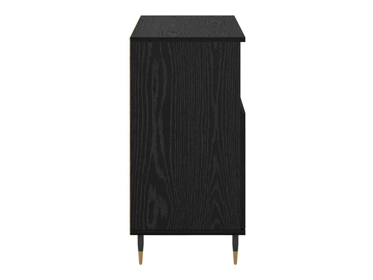 Vitrina Roble negro 60 x 35 x 70 cm Madera contrachapada