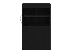Vitrina Roble negro 41 x 37 x 67 cm Madera contrachapada