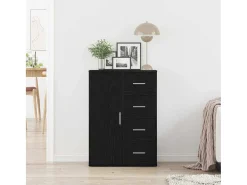 Vitrina Roble negro 60 x 31 x 84 cm Madera contrachapada