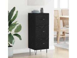 Vitrina Roble negro 34 x 34.5 x 90 cm Madera contrachapada