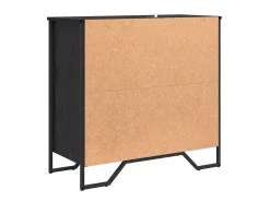 Vitrina Roble negro 78 x 35.5 x 74.5 cm Madera contrachapada