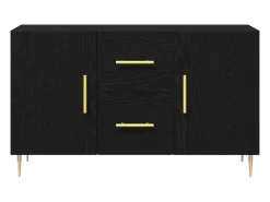 Vitrina Roble negro 100 x 36 x 60 cm Madera contrachapada