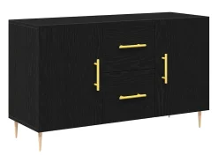 Vitrina Roble negro 100 x 36 x 60 cm Madera contrachapada