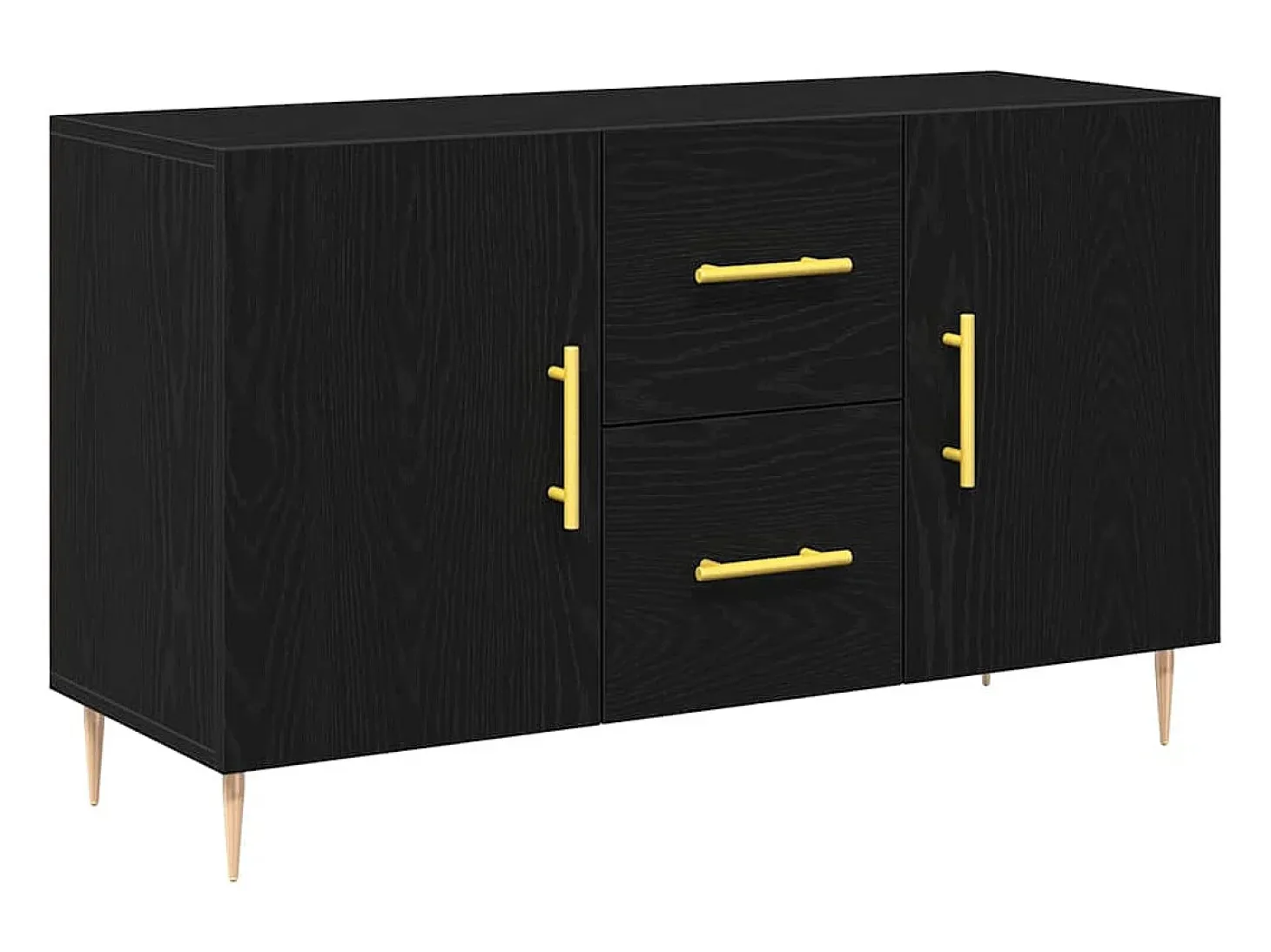 Vitrina Roble negro 100 x 36 x 60 cm Madera contrachapada