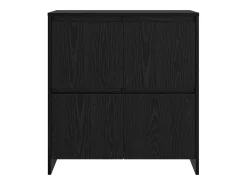 Vitrina Roble negro 70 x 41 x 75 cm Madera contrachapada