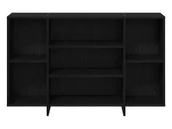 Vitrina Roble negro 120 x 30 x 75 cm Madera contrachapada