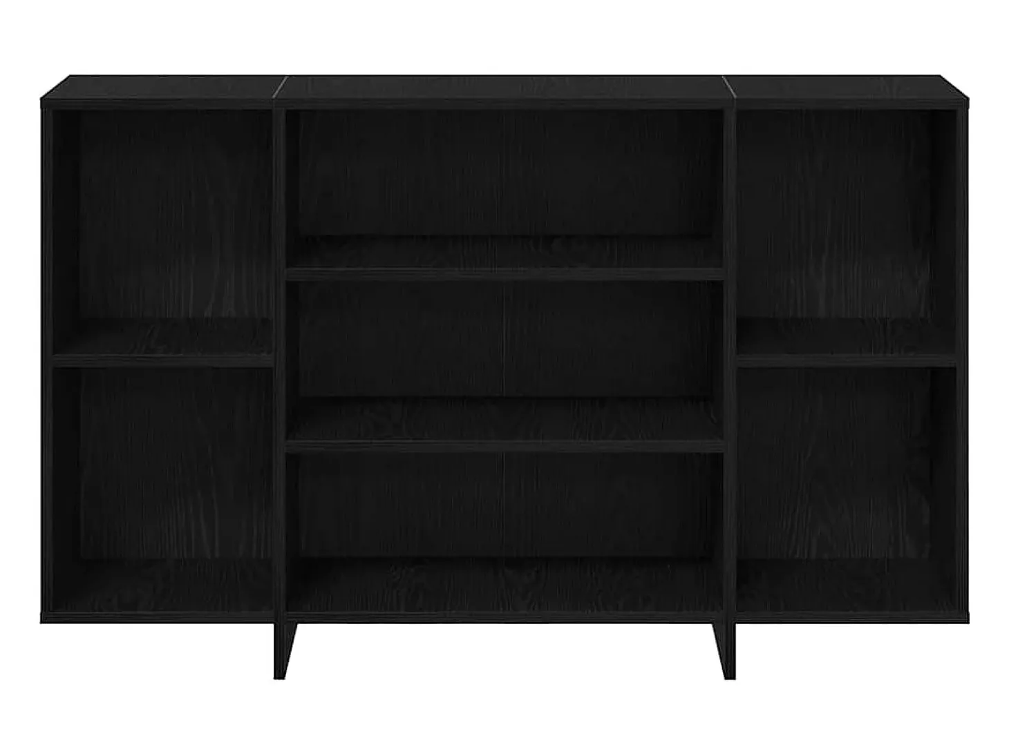 Vitrina Roble negro 120 x 30 x 75 cm Madera contrachapada