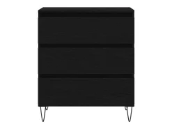 Vitrina Roble negro 60 x 35 x 70 cm Madera contrachapada