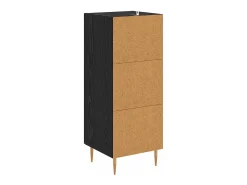 Vitrina Roble negro 34 x 34.5 x 90 cm Madera contrachapada