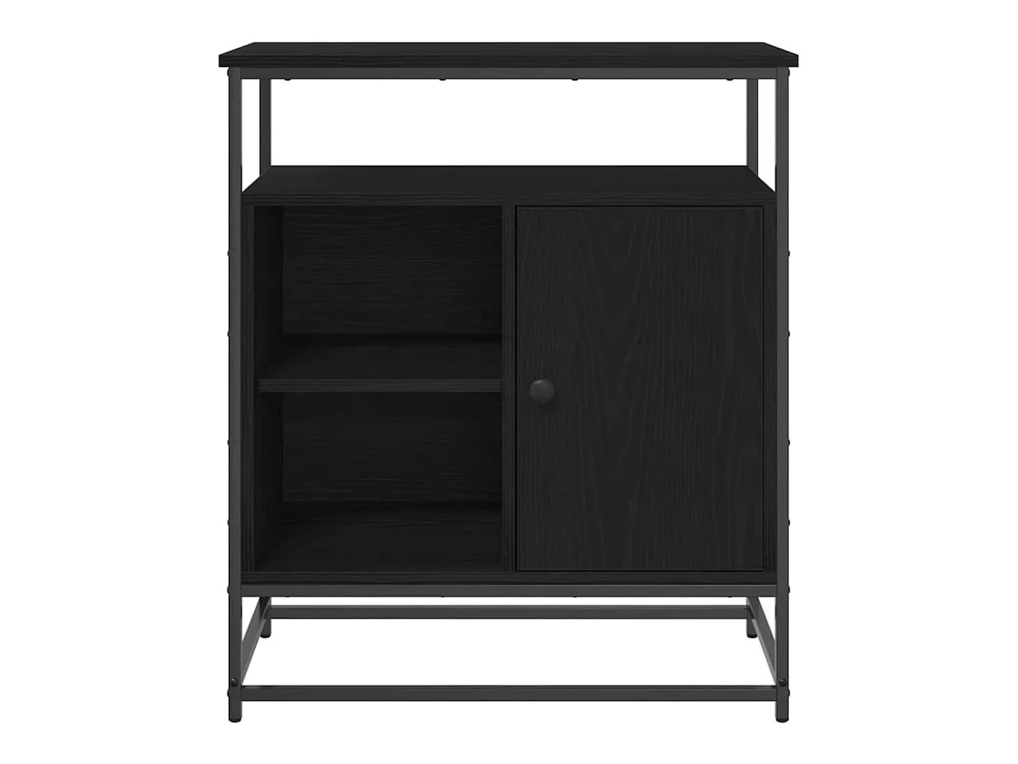 Vitrina Roble negro 69 x 35 x 80 cm Madera contrachapada