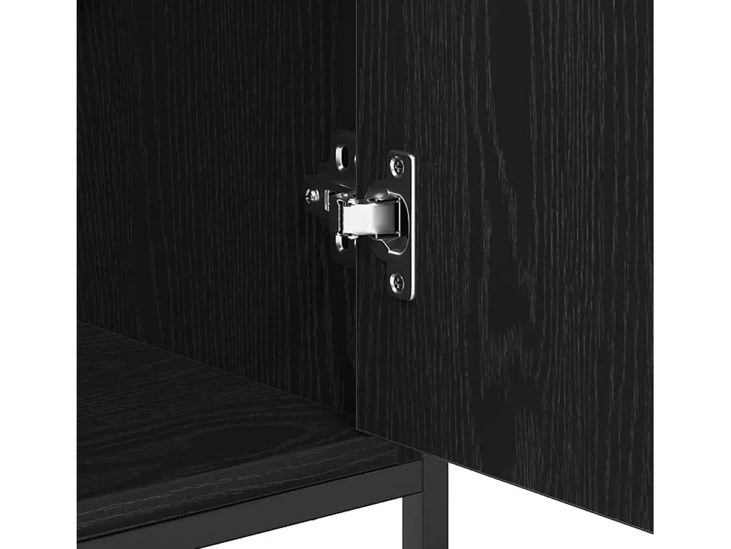 Vitrina Roble negro 69 x 35 x 80 cm Madera contrachapada