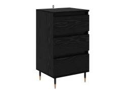 Vitrina Roble negro 35 x 40 x 70 cm Madera contrachapada