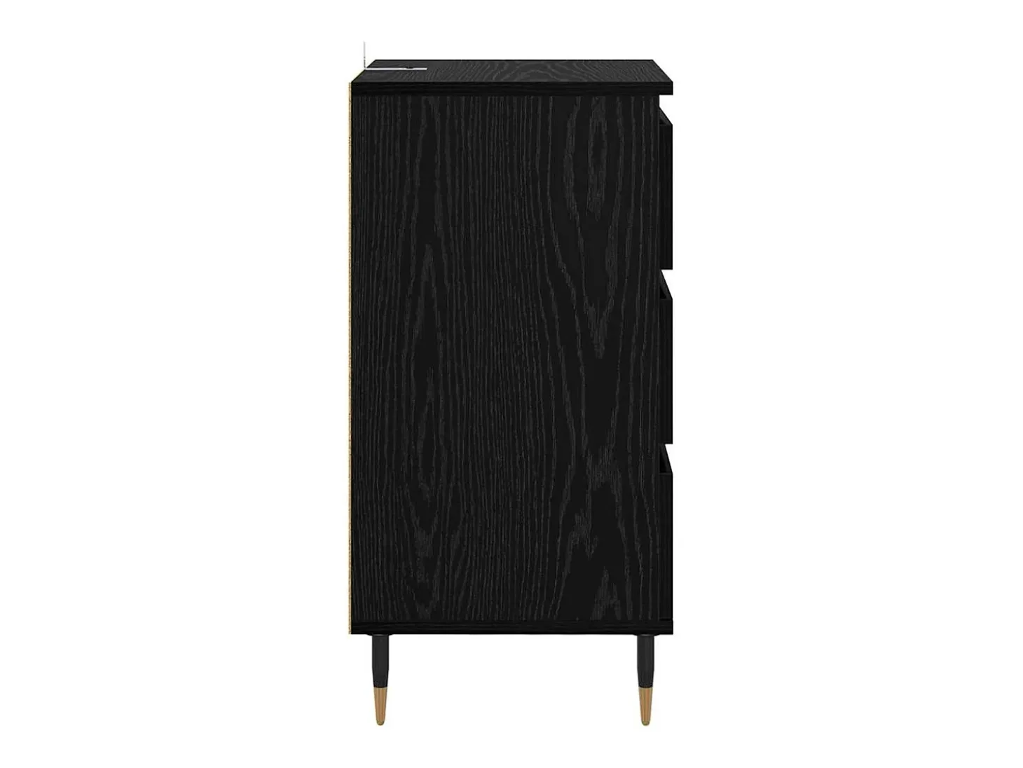 Vitrina Roble negro 35 x 40 x 70 cm Madera contrachapada