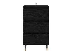 Vitrina Roble negro 35 x 40 x 70 cm Madera contrachapada