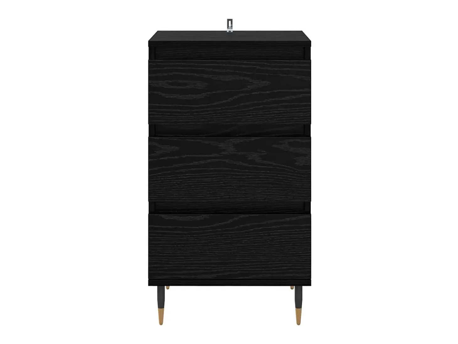 Vitrina Roble negro 35 x 40 x 70 cm Madera contrachapada