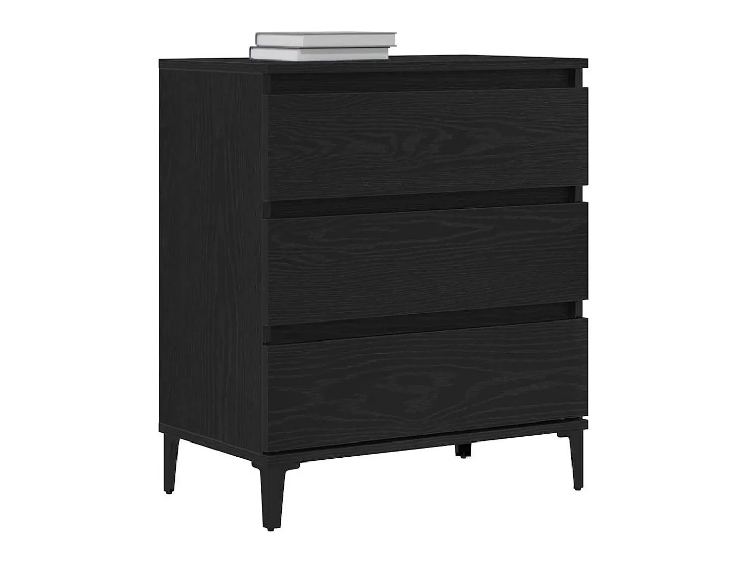 Vitrina Roble negro 60 x 35 x 70 cm Madera contrachapada