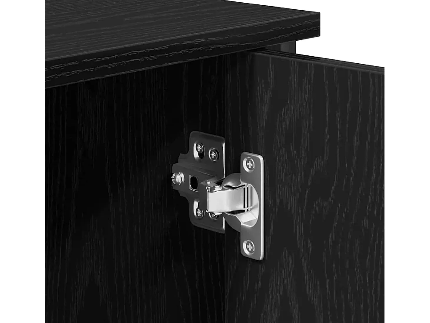 Vitrina Roble negro 100 x 35 x 75 cm Madera contrachapada