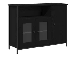 Vitrina Roble negro 100 x 35 x 75 cm Madera contrachapada