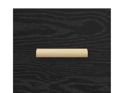 Vitrina Roble negro 34 x 69.5 x 90 cm Madera contrachapada