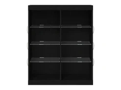 Vitrina Roble negro 41 x 37 x 100 cm Madera contrachapada