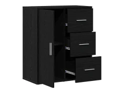 Vitrina Roble negro 60 x 31 x 70 cm Madera contrachapada