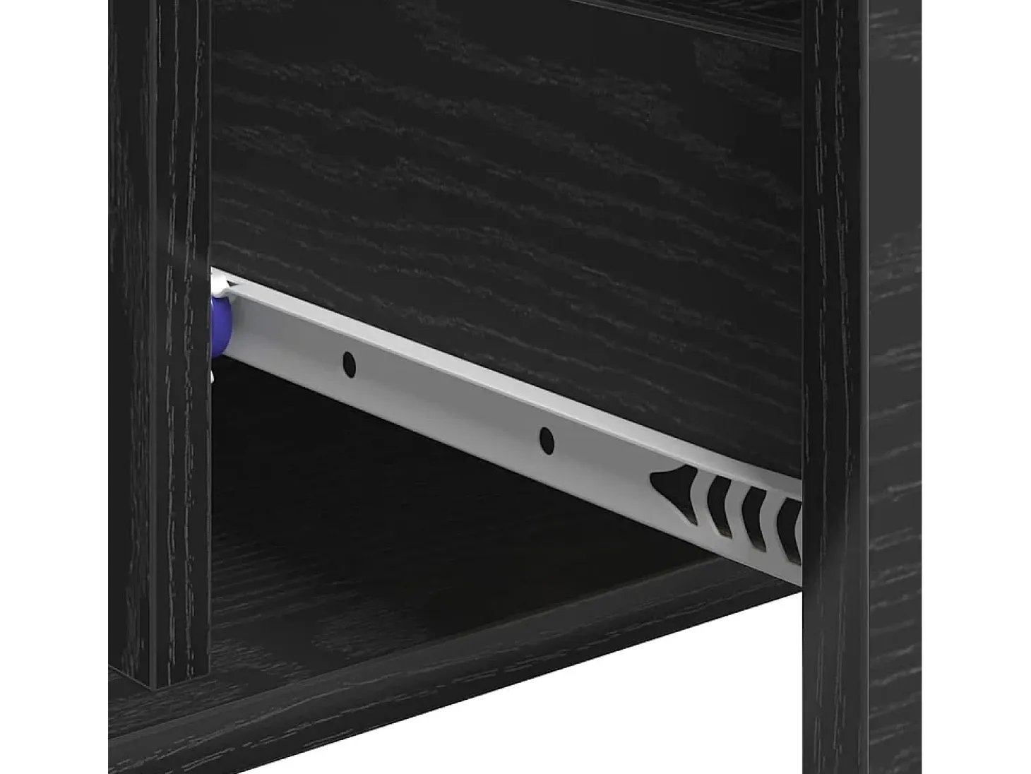 Vitrina Roble negro 60 x 31 x 70 cm Madera contrachapada