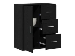 Vitrina Roble negro 60 x 31 x 70 cm Madera contrachapada