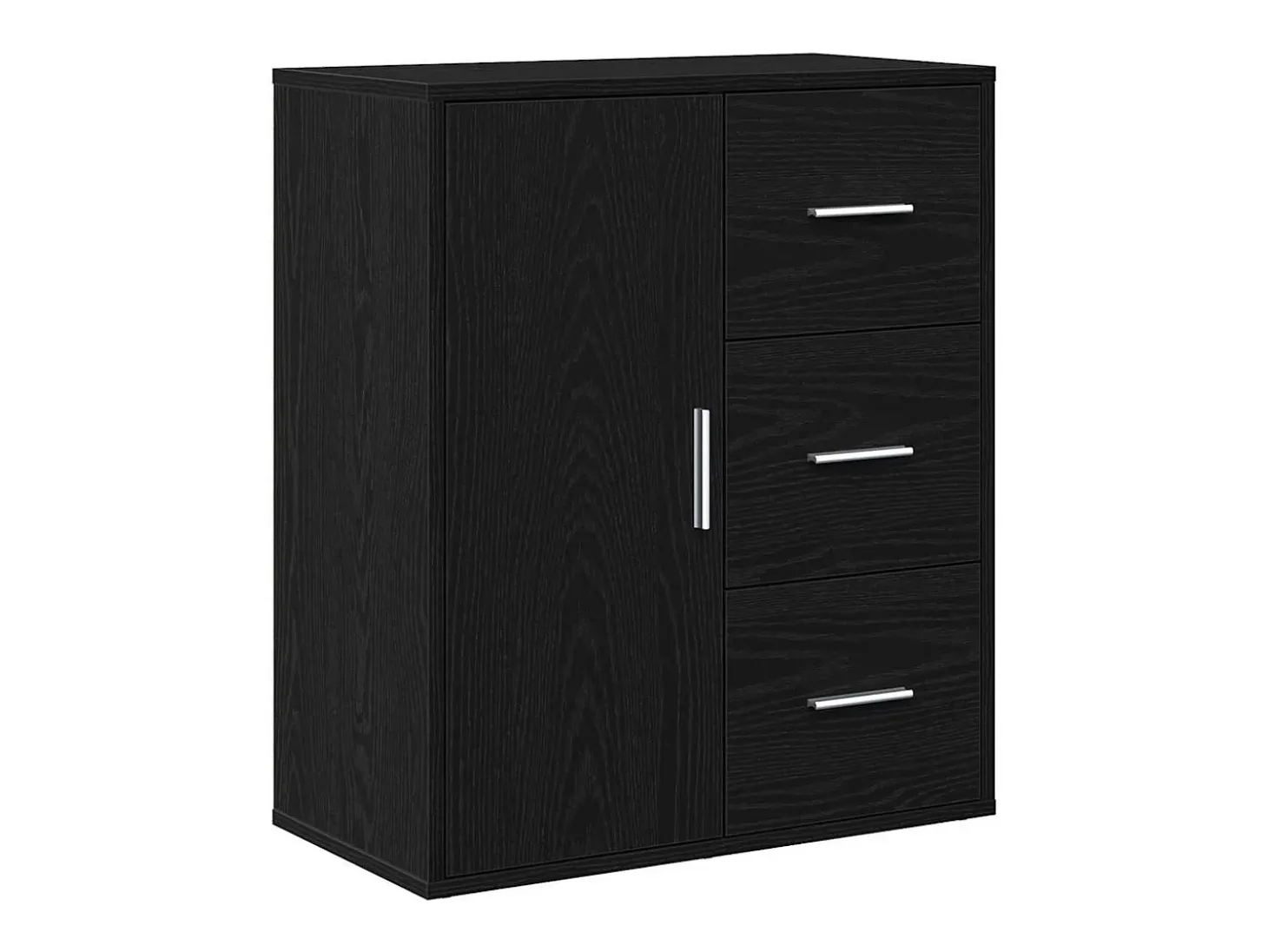 Vitrina Roble negro 60 x 31 x 70 cm Madera contrachapada