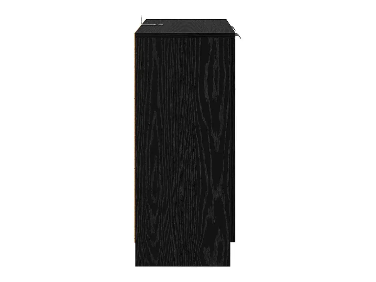 Vitrina Roble negro 60 x 30 x 70 cm Madera contrachapada