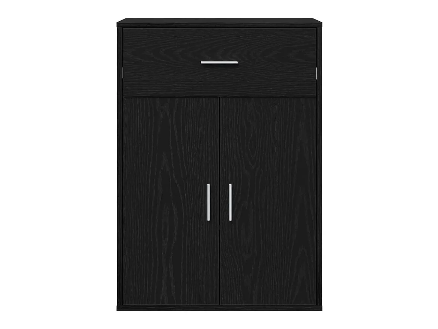 Vitrina Roble negro 79 x 38 x 80 cm Madera contrachapada