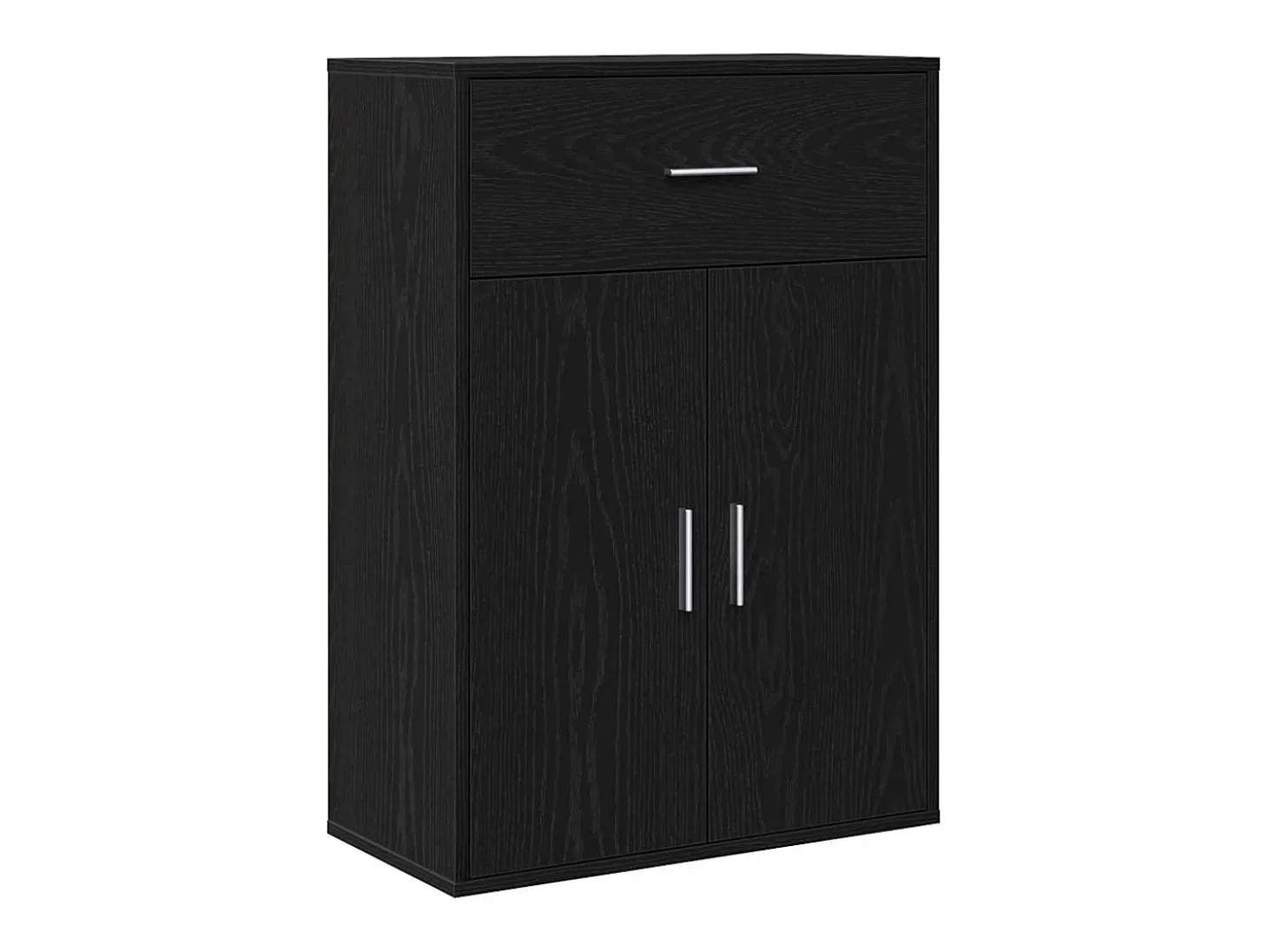 Vitrina Roble negro 79 x 38 x 80 cm Madera contrachapada
