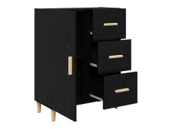Vitrina Roble negro 34 x 69.5 x 90 cm Madera contrachapada