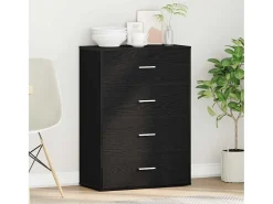 Vitrina Roble negro 60 x 31 x 84 cm Madera contrachapada